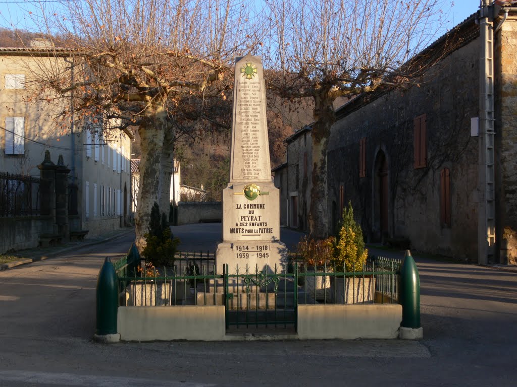 War Memorial in Le Peyrat by John P McManus