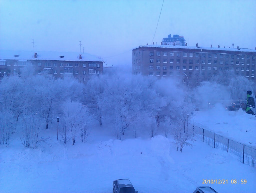 Winter of Novosibirsk from 7 block's window by soul_weeping