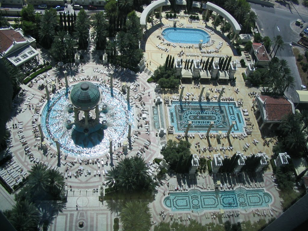 Caesars Palace Pools Las Vegas by MrLetter