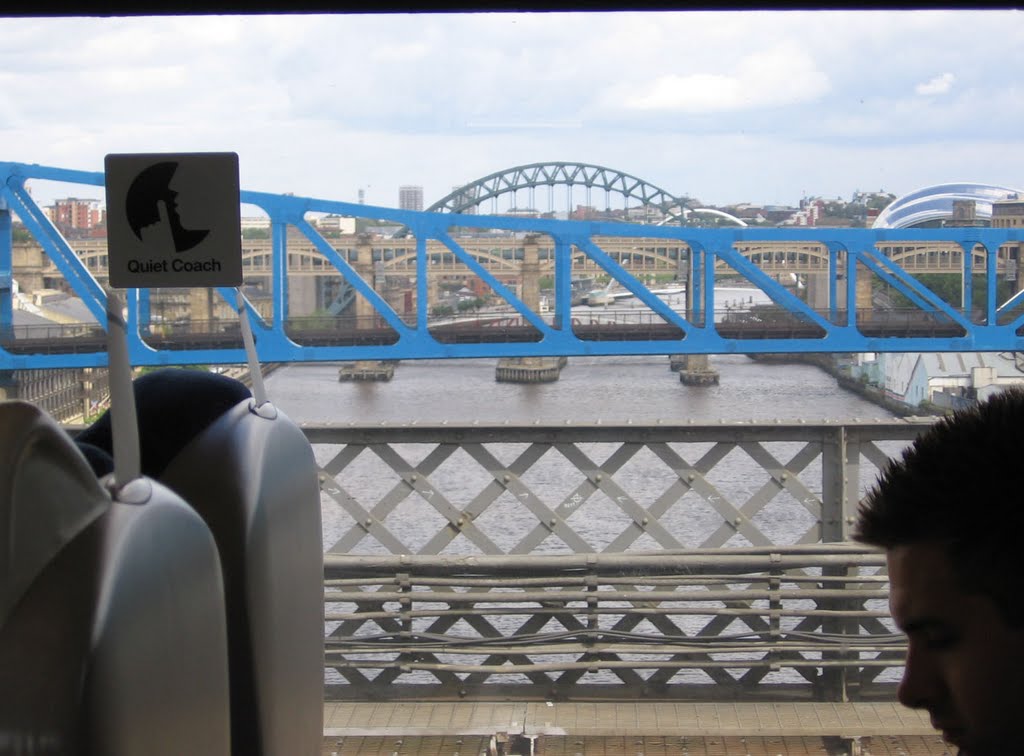 Tyne bridges from train by richclat