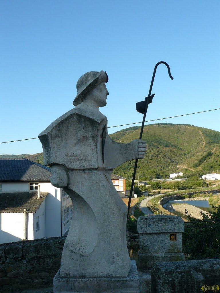 «eHOG Camino 2009» - Zarándokszobor/Pilgrim Sculpture, 31-07-2010 by ehog.hu