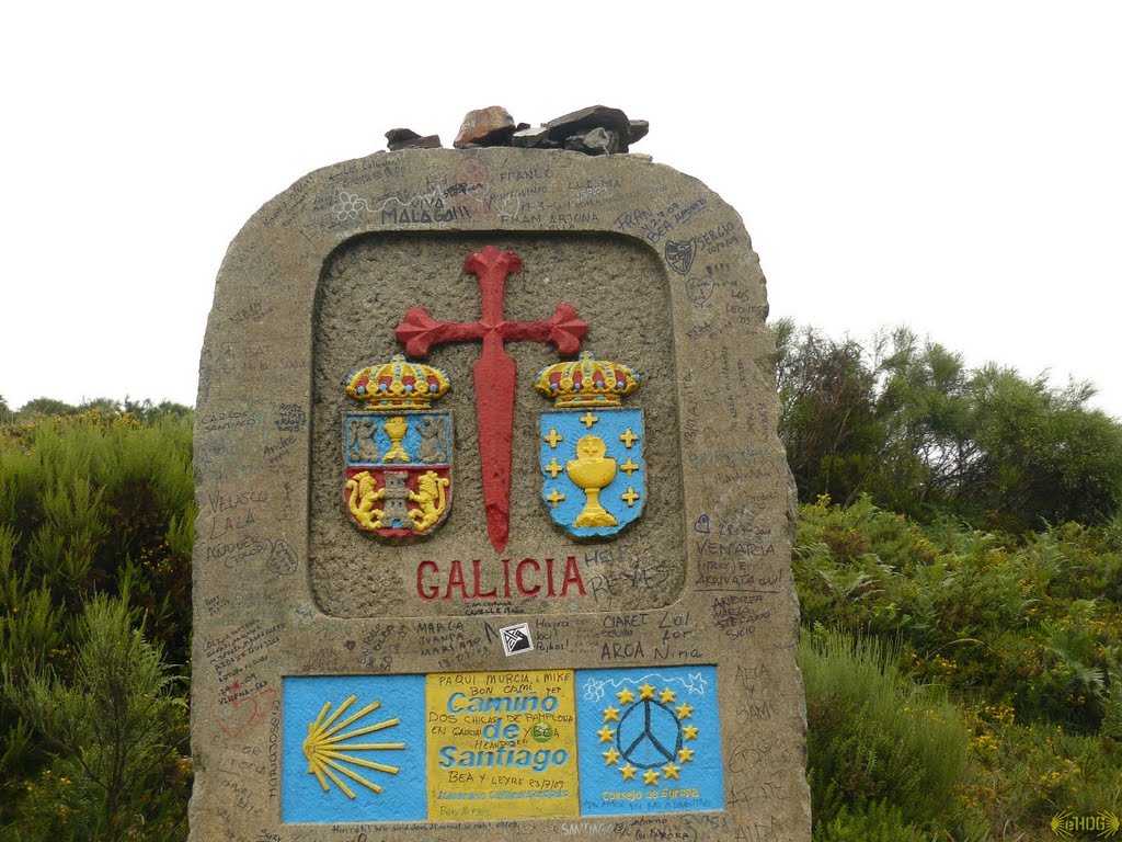 «eHOG Camino 2009» - gall határ / Galician border, 01-08-2010 by ehog.hu