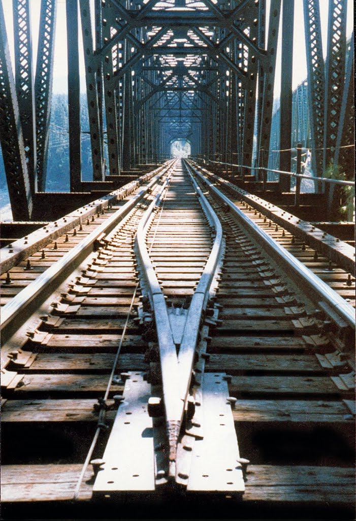 Columbia River Railroad Bridge, Kettle Falls by Foster Fanning