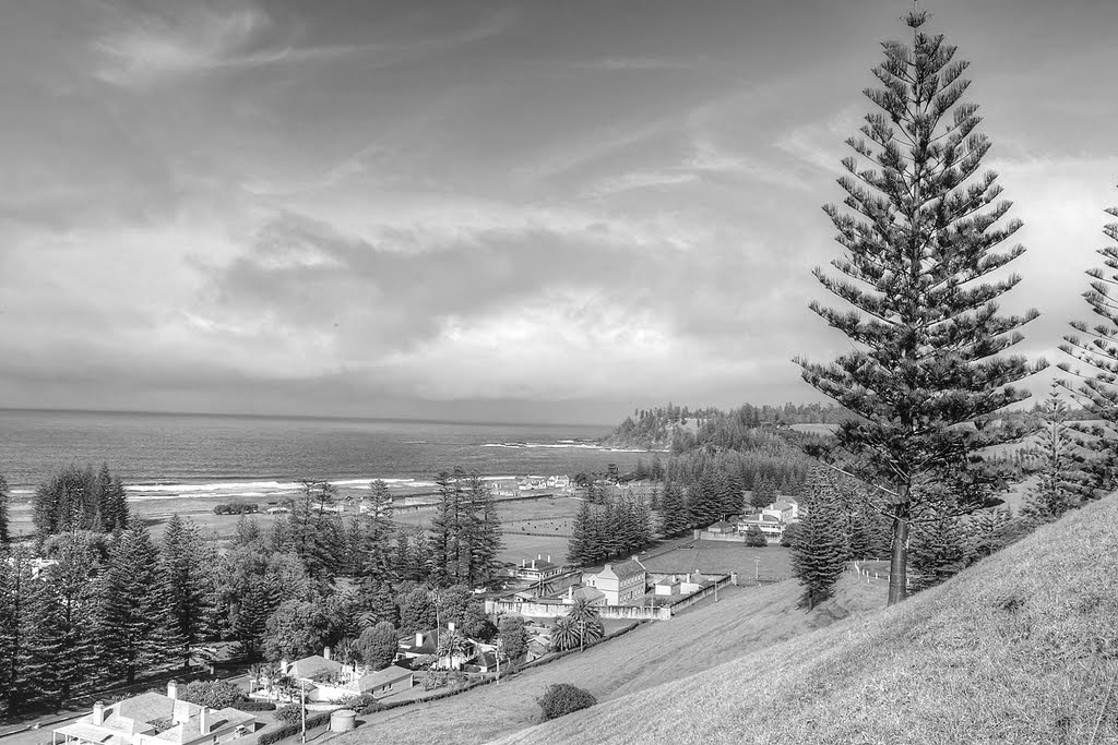 View from QEII Lookout looking over Kingston towards Kingston Pier by Michael Hains