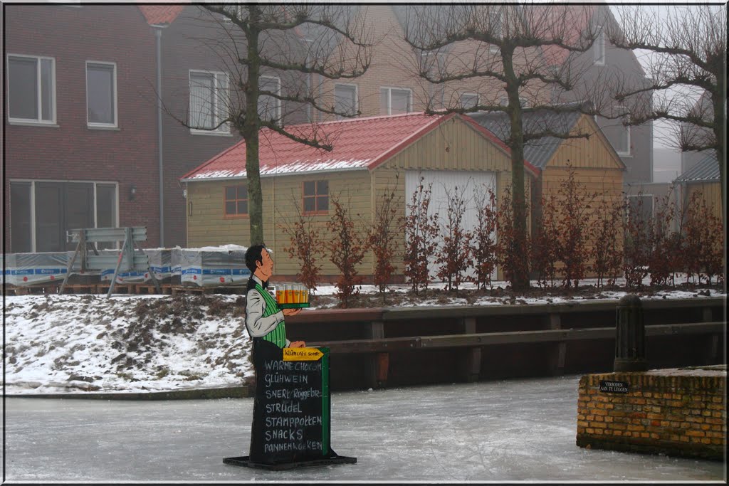 Hinweis für Schaatser (Schlittschuhläufer) by Klemens Overkamp