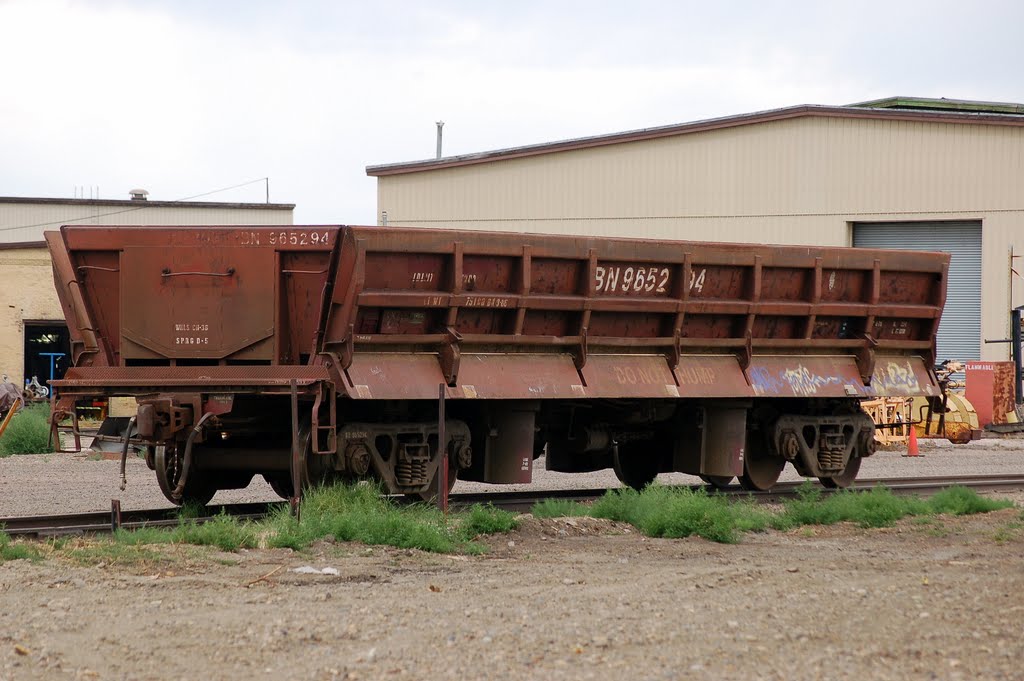 Burlington Northern Santa Fe Railway Ballast Hopper No. 965294 at Glendive, MT by Scotch Canadian