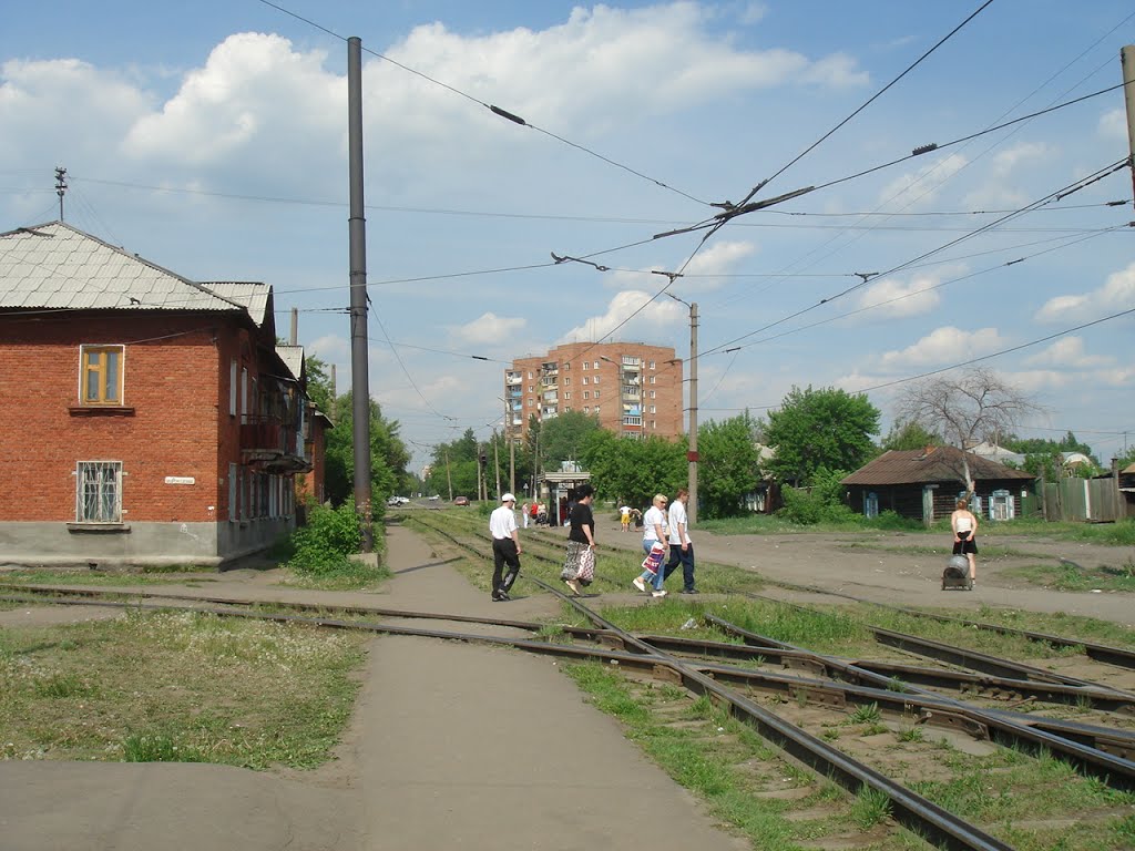 At the Tram stop route 4 & 7 by Tim Brown