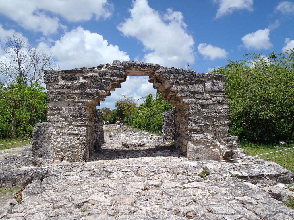 Estructura El Arco, The Arch, San Gervasio Archaeological Site, Cozumel by Taylor Martinez