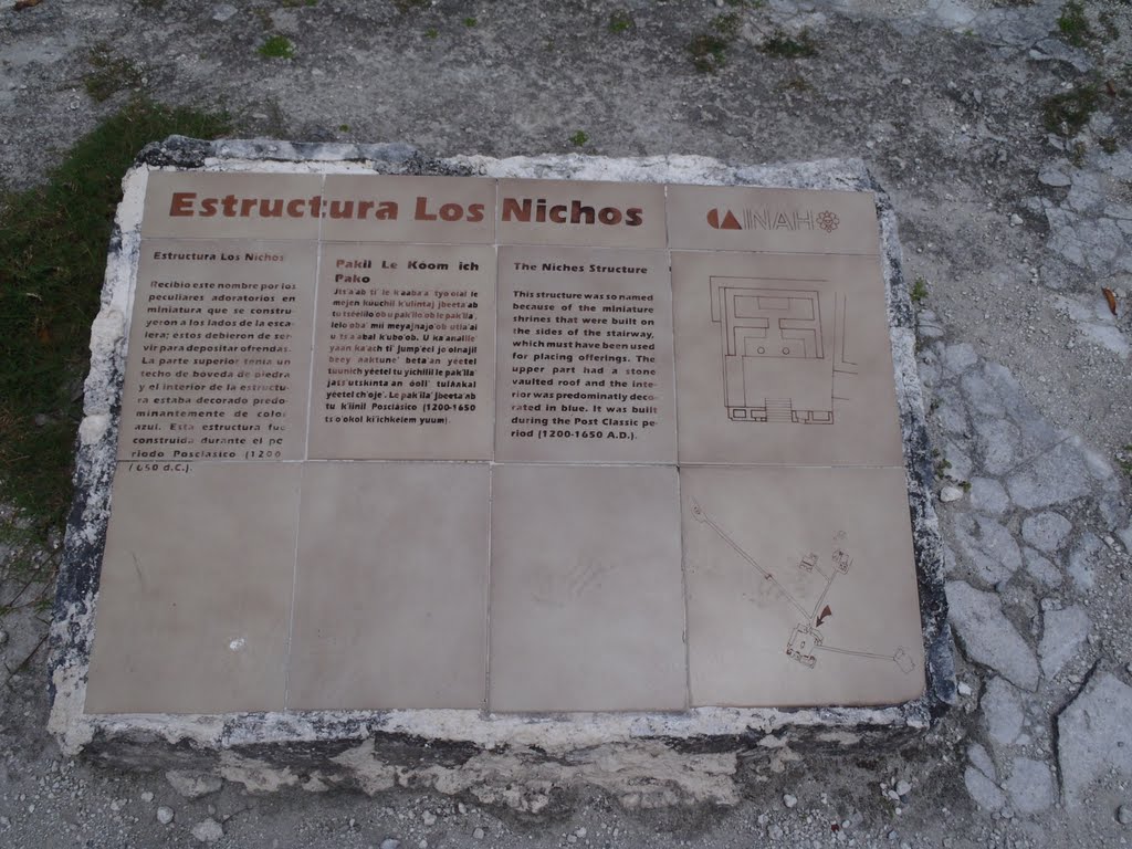 Estructura Los Niches, The Niches Structure, San Gervasio Archaeological Site, Cozumel by Taylor Martinez