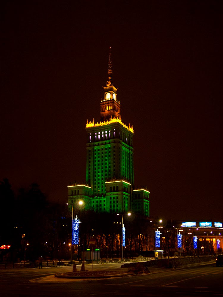 Culture and Science Palace Illumination by Eryk Klapton Gonsien…