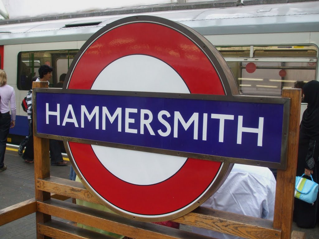 Inside of Hammersmith station by Camilo Arbelaez