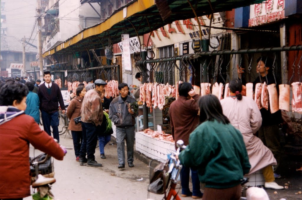 Chengdu Butcher's shop by snucklepuff