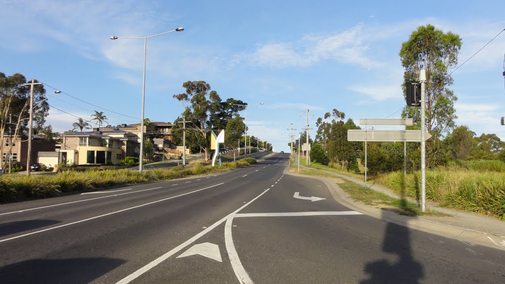 Thompsons Road. Entrance to east bound lanes of Eastern Freeway by Con Tassios