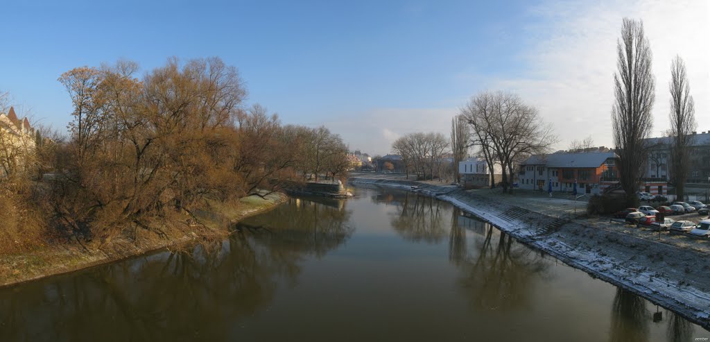 Radó-sziget panoráma a részleges napfogyatkozáskor 2011.01.04. by Zoltán Nagy