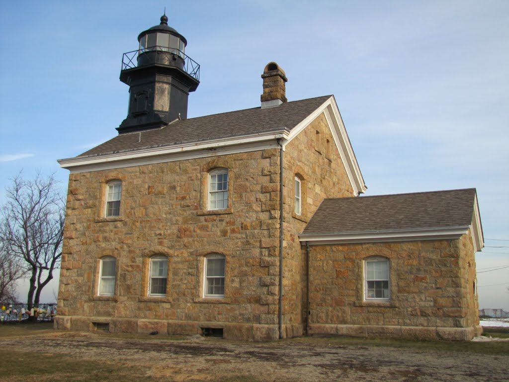 Old Field Point Lighthouse from West by Chris Sanfino