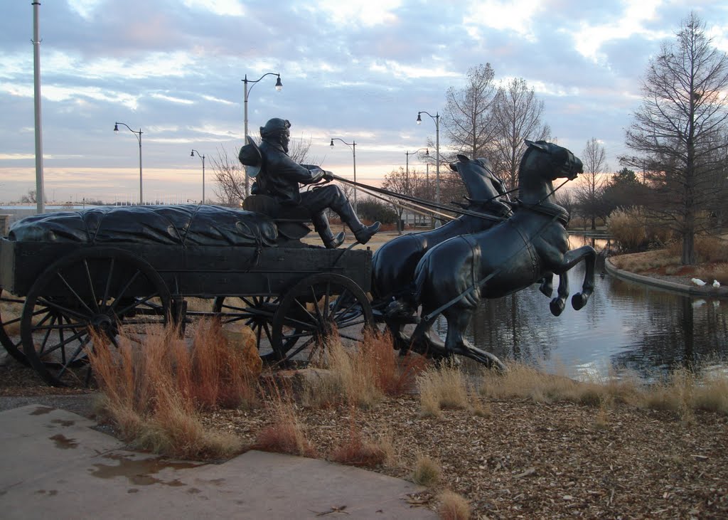 Oklahoma Land Run 1889 Monument - Oklahoma City, OK, USA by MARELBU