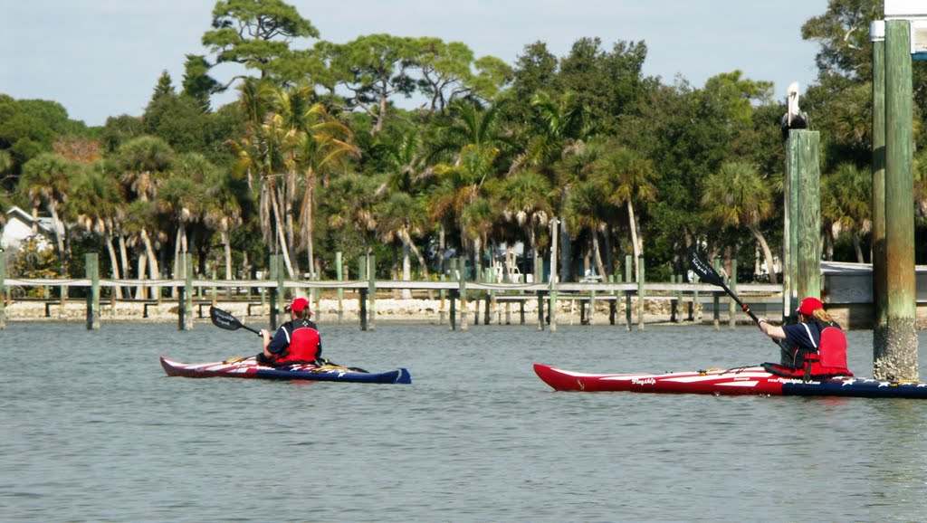 Flagships on Lemon Bay, FL - Indian Mound Park launch by Flagship Kayaks USA