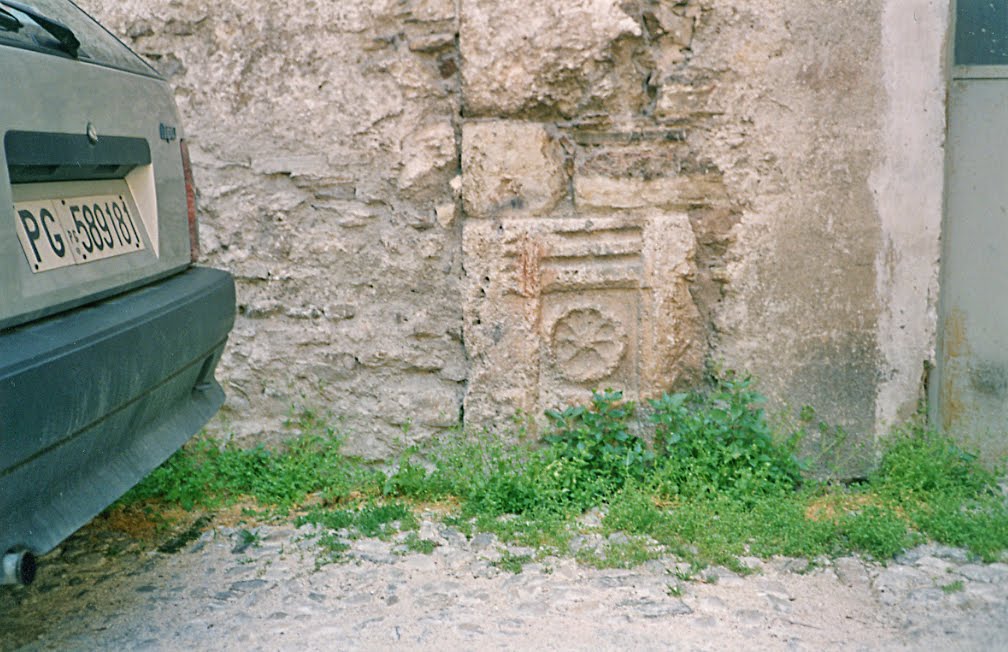 Roman fragment in building wall by Peter-Paul Hattinga …