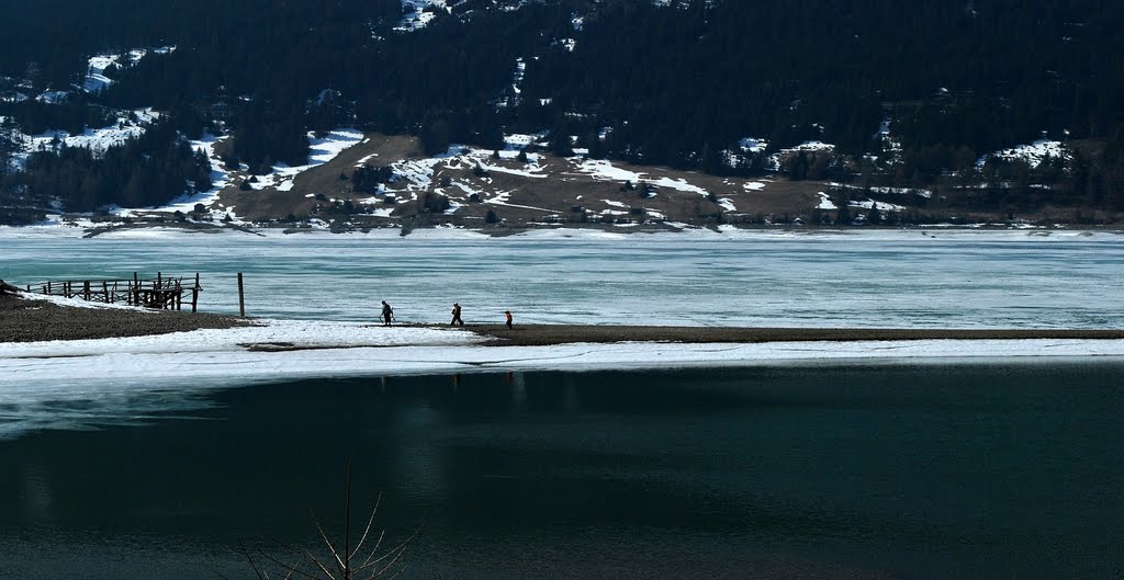 Lago di Resia, Reschensee, Lake Reschen by Nelly T