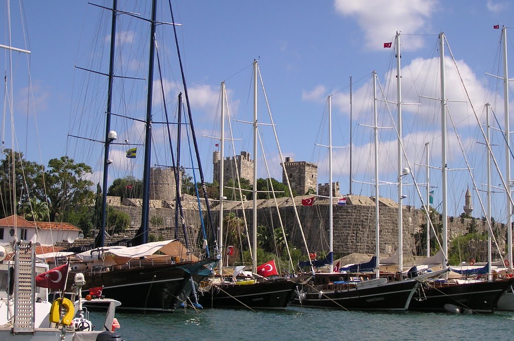 Bodrum port & Castle. Turcja by Bogdan Polit