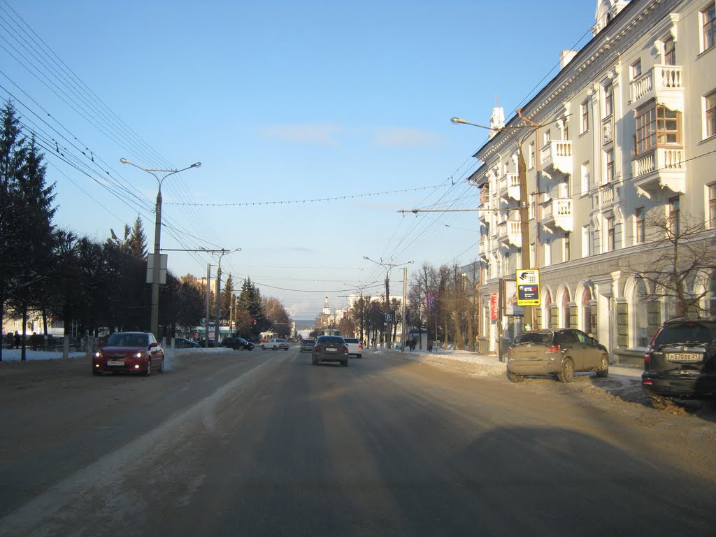 Движение по улице Карла Маркса (на север) / Traffic on the Karl Marx street (View on north) by Гео I