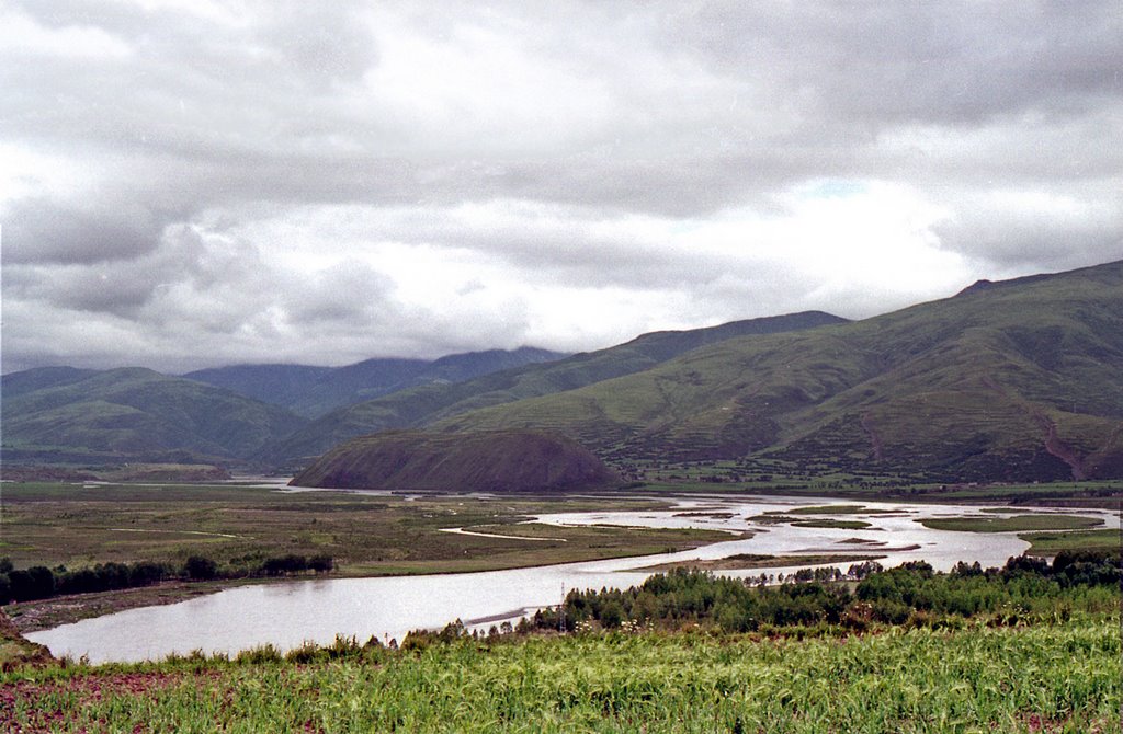 Ganzi scenery, Kham, Tibet, China 2007 by Roger Jones