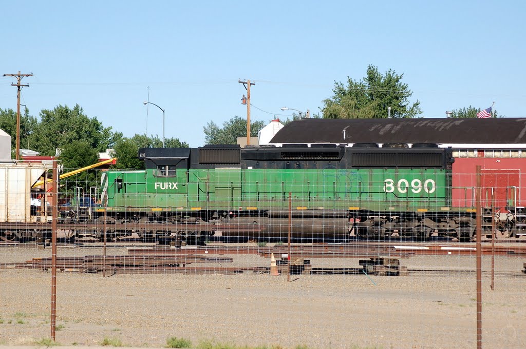 First Union Rail Locomotive No. 8090 at Glendive, MT by Scotch Canadian