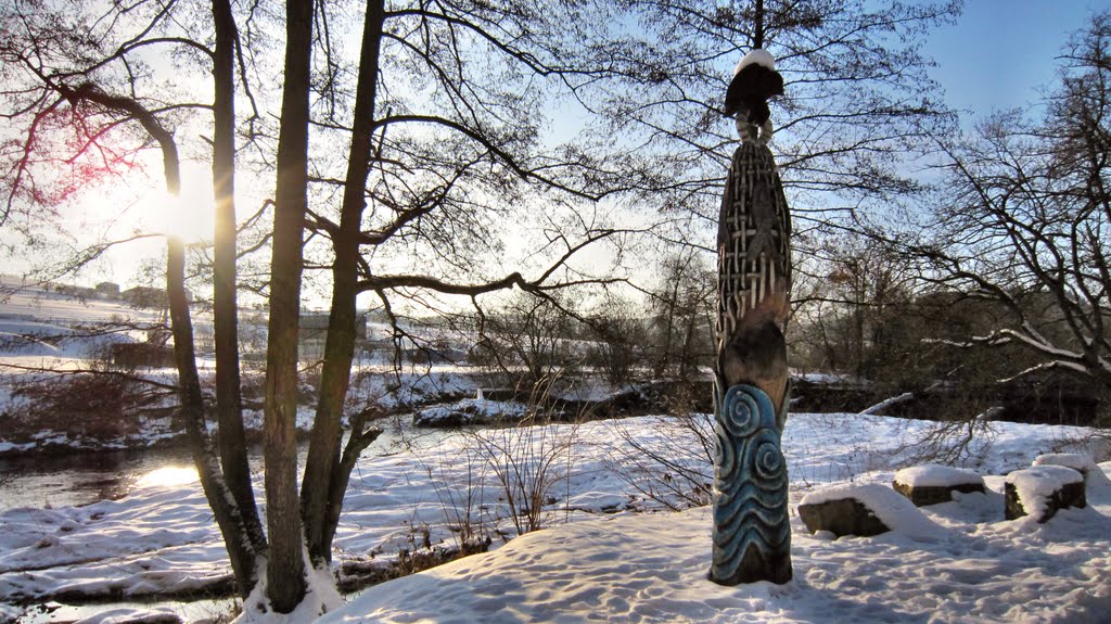 SKULPTUR AM RUHRRADWEG - OEVENTROP - FREIENOHL - GERMANY by A. DREXLER - Germany -  Германия -  德国 - Alle