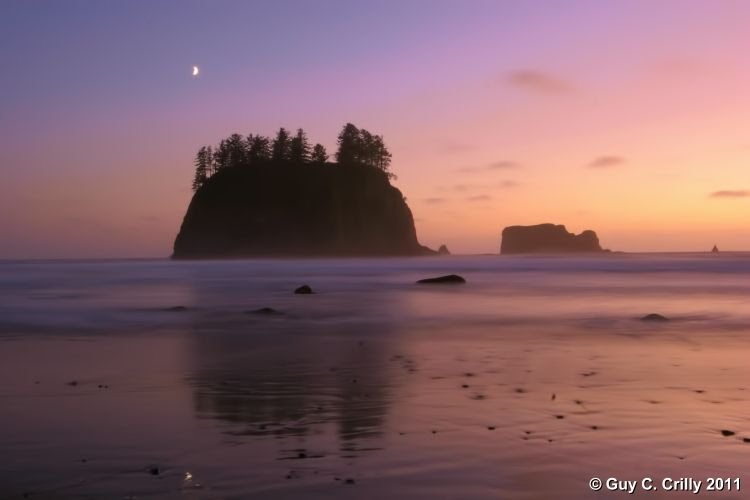 Second Beach at Twilight by Guy C. Crilly