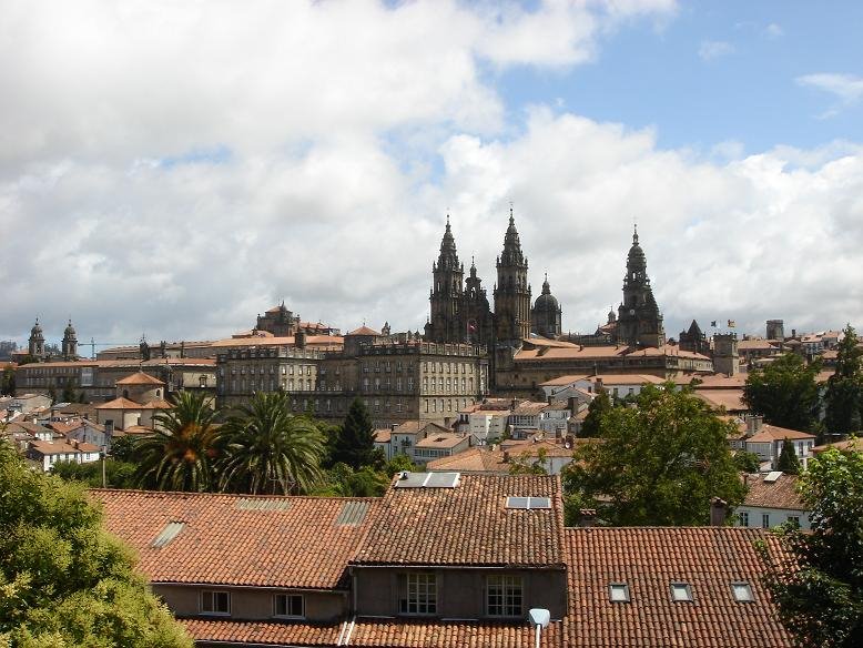 View of Santiago Cathetral / Vista a la catedral by patrique3000