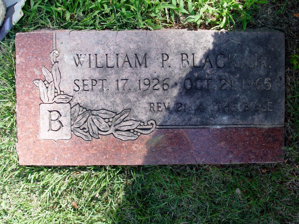 William P. Black, Jr. Gravesite by Kim Inboden