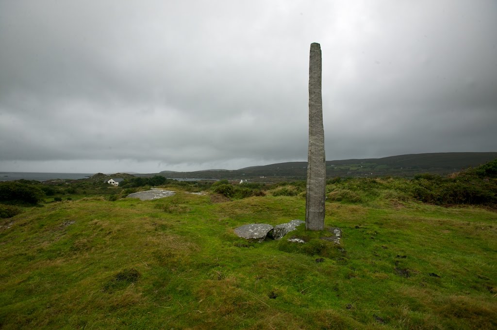 Ballycrovane Ogham stone by Patrick Neame