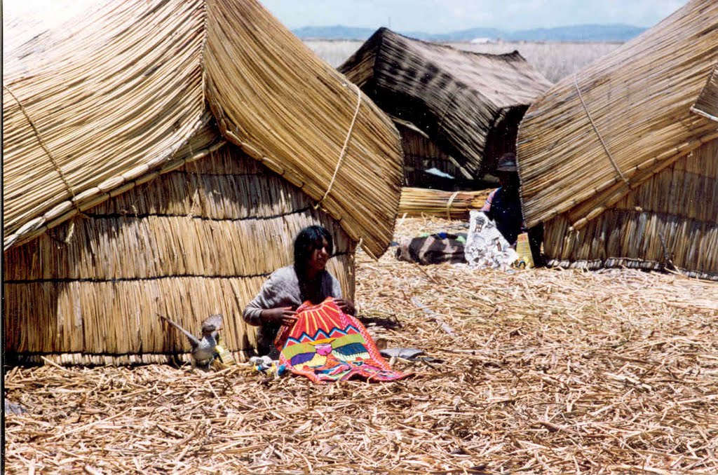 Reed island, lake Titikaka, Peru by Richard Black