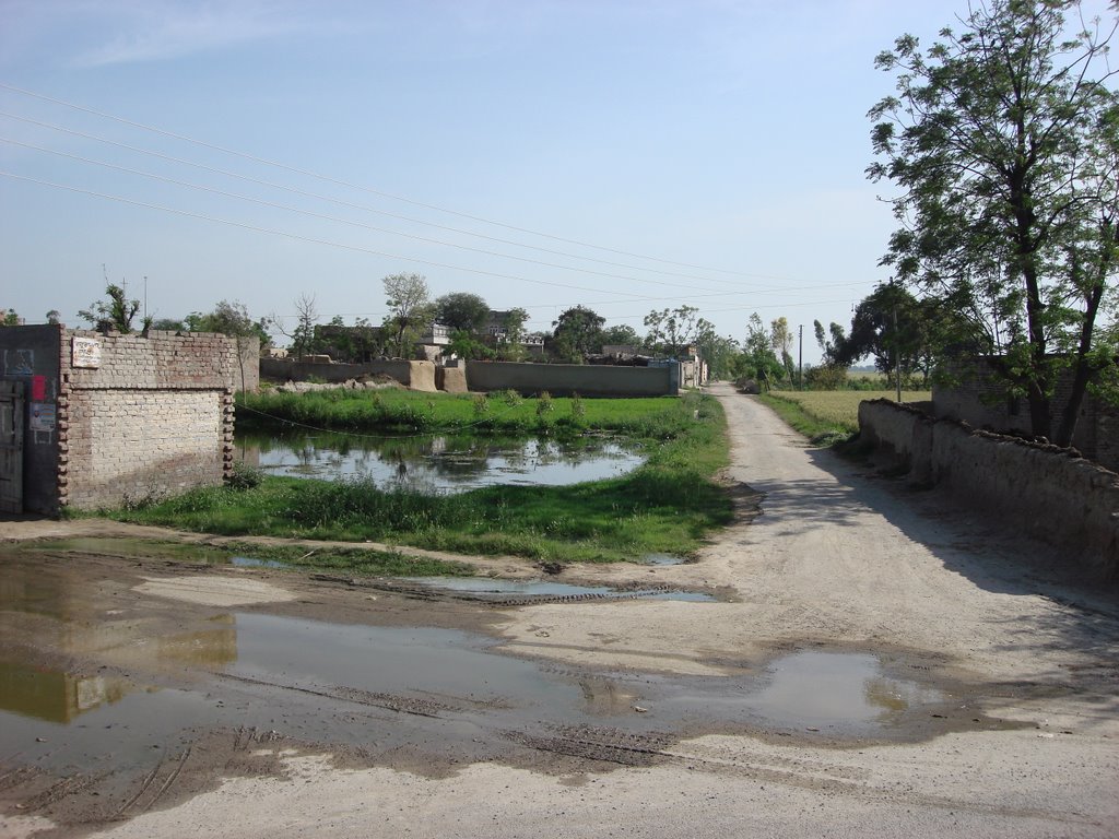 Village of Rhodewala seen from north. Position taken by British army before Battle of Sabraon. (www.fauj-i-khas.com) by amarpal sidhu