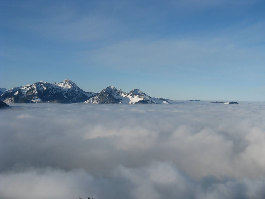 Blick von der Wasserwand auf Wendelstein, Hochsalwand usw. by Jörg Klein