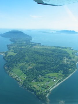 Lummi Island, looking south from the air by moontroll