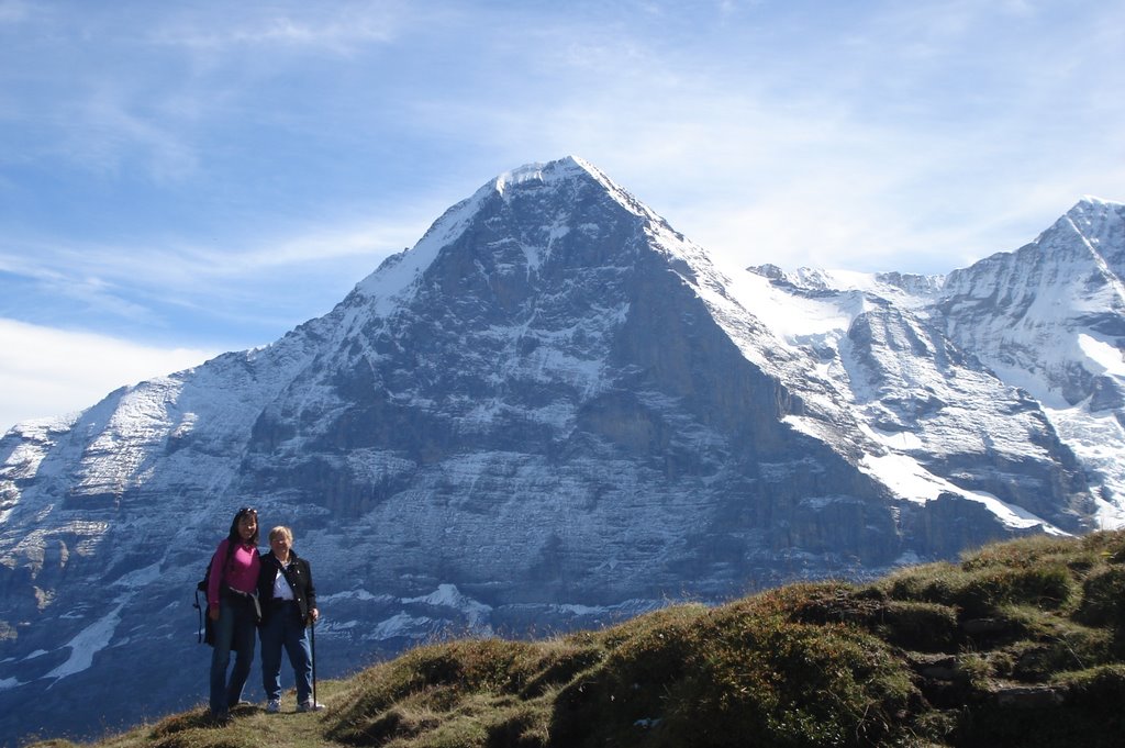 Eiger, Swiss Alps by cyclist