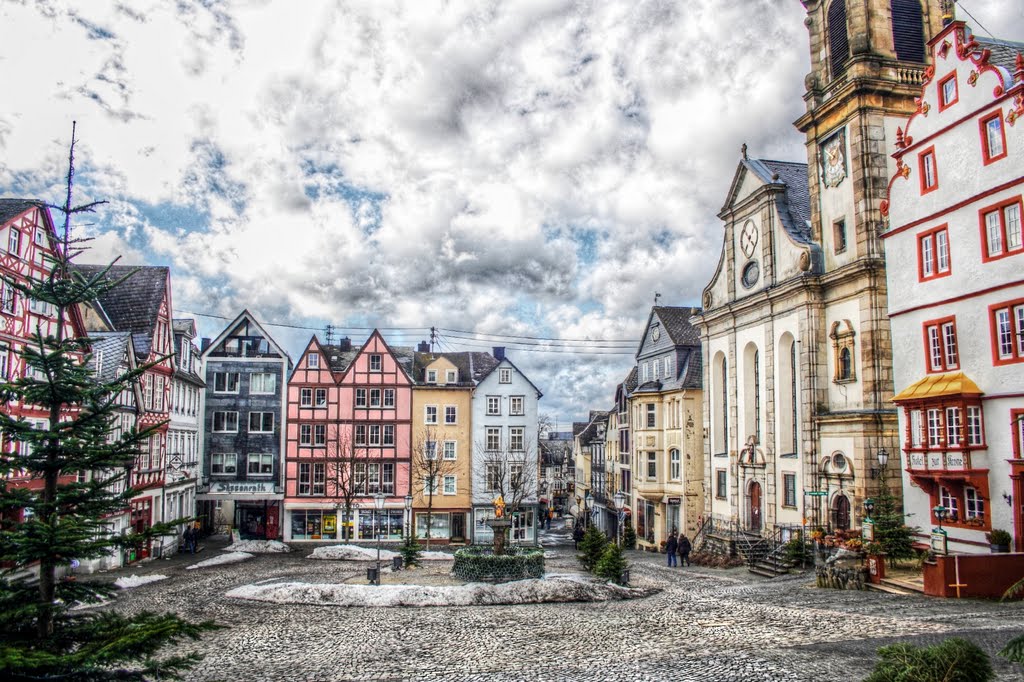 Hachenburg - Alter Markt by Hermann-Josef Ammel