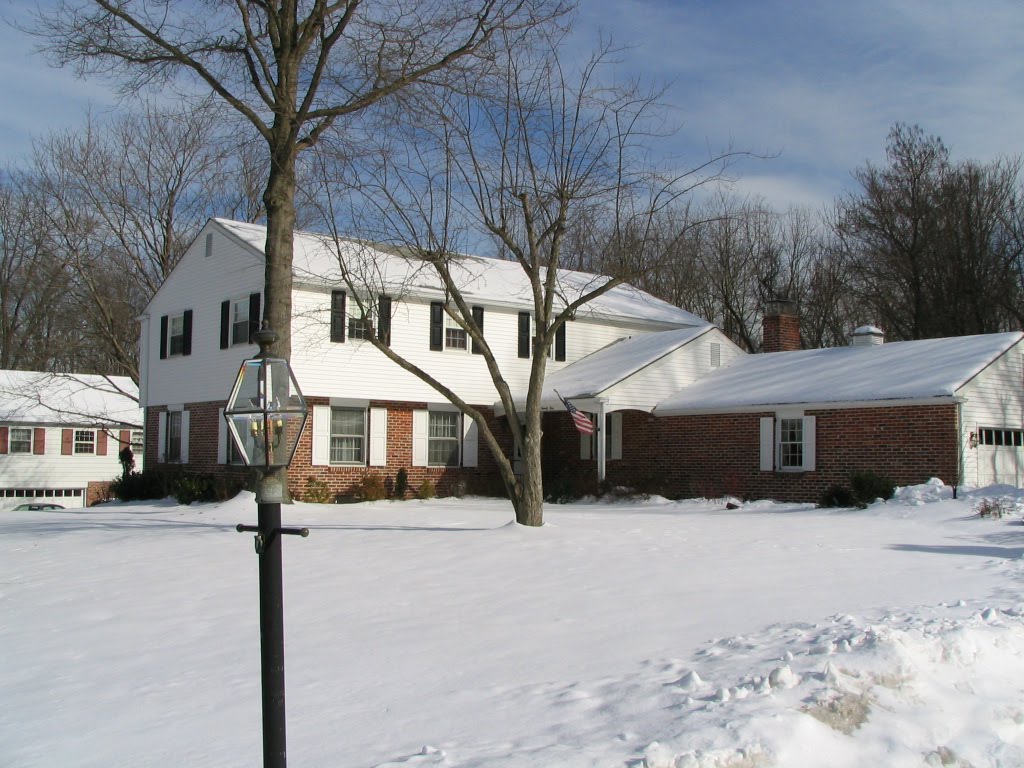 House in snow by LummenSam