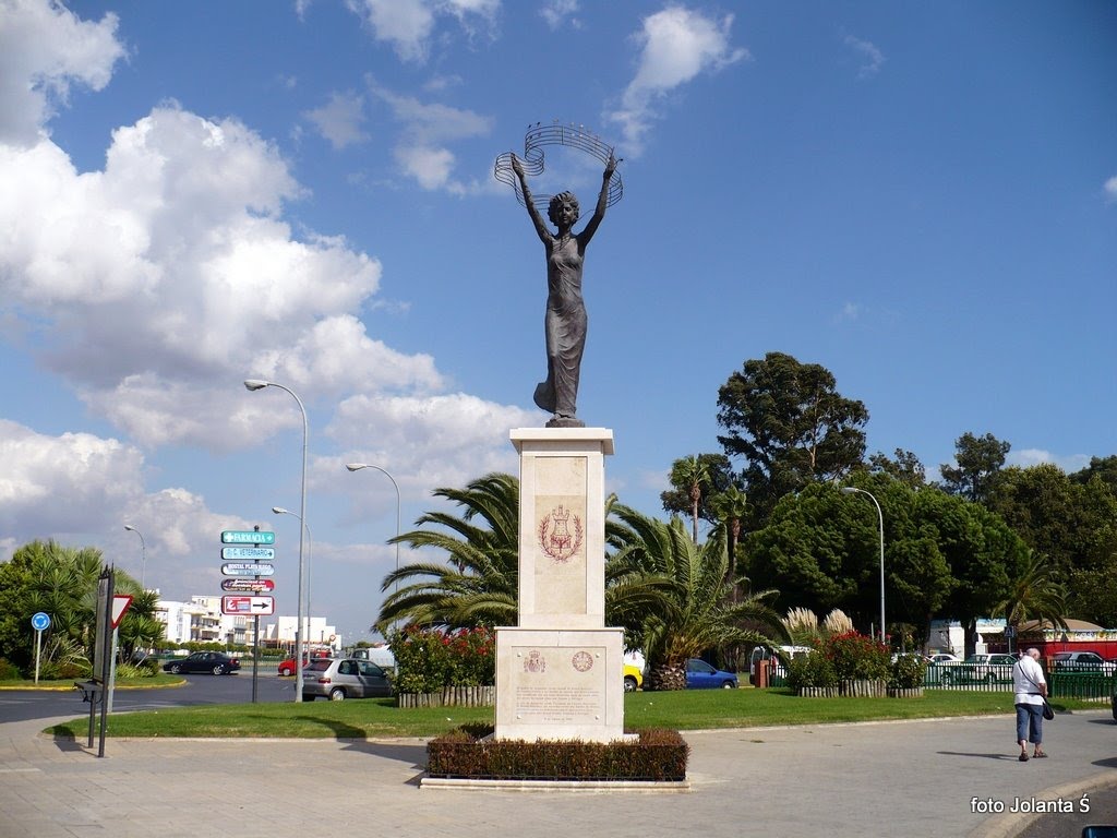 Ayamonte, pomnik... by Jolanta Śliwińska