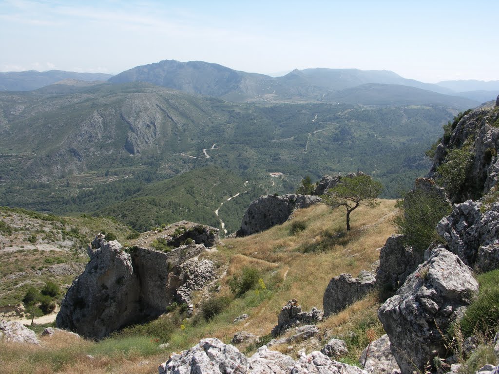 North of Guadalest in the mountains by Remco van D