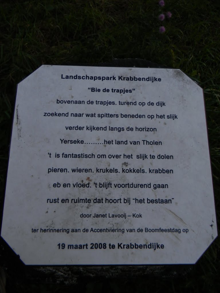 Landschapspark Krabbendijke "Bie de trapjes" by Ria Overbeeke