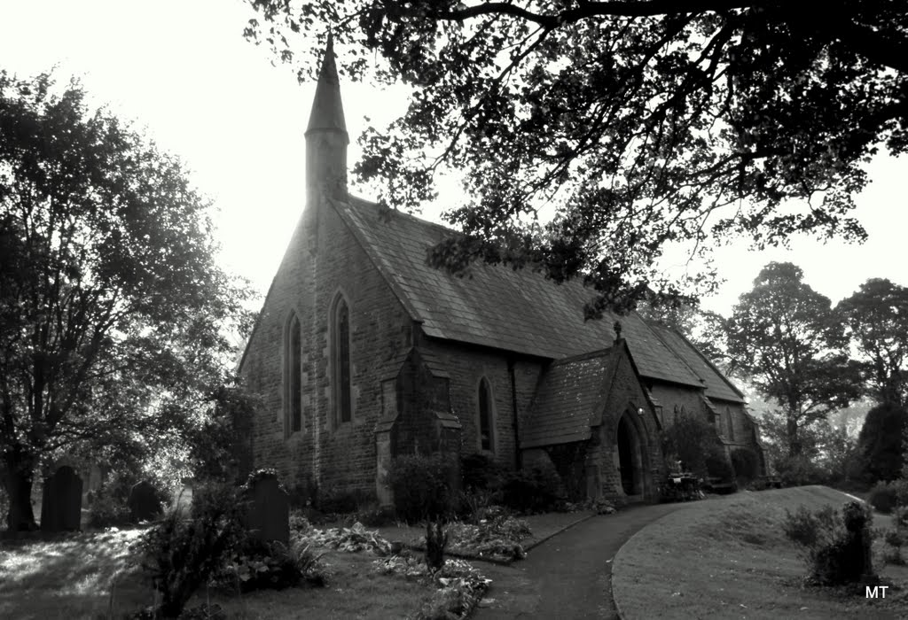 Bw - St. John the Evangelist, Diocese of Bradford, Main St., Langcliffe, Settle, North Yorkshire, 10/2010, (MT) by MT-Puchheim