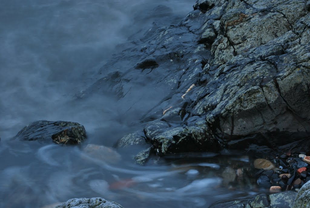 Edinburgh, stones and rocks in the Forth of Firth by Maciej Szester