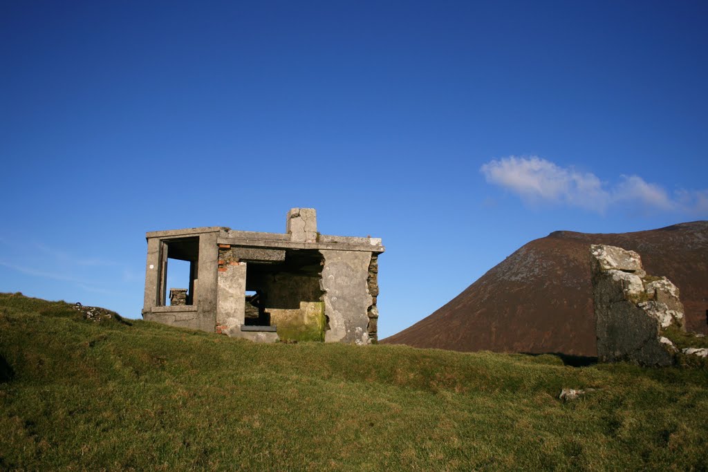 Deserted post near Mount Croaghan by Pogue Mahone