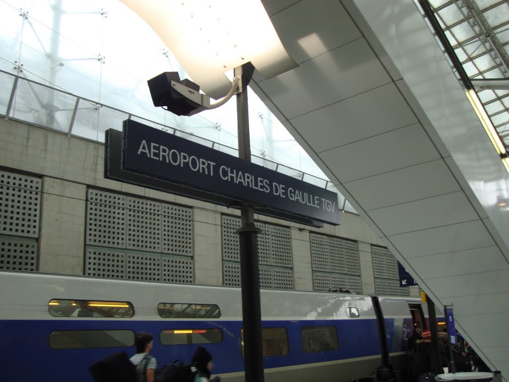 Aeroport Charles de Gaulle Terminal 1 - TGV Plataform (Dec/2010) by rpuerto