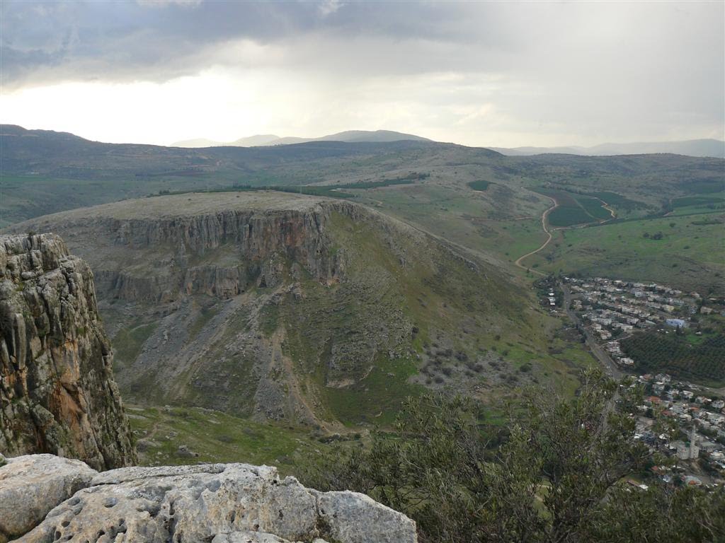 View from Arbel Cliff by Moshe Shaharur