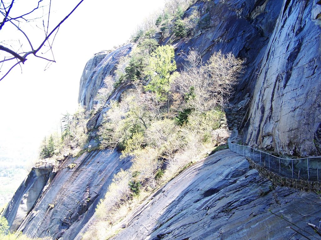 Granite Face of Chimney Rock Park by Charles Klock