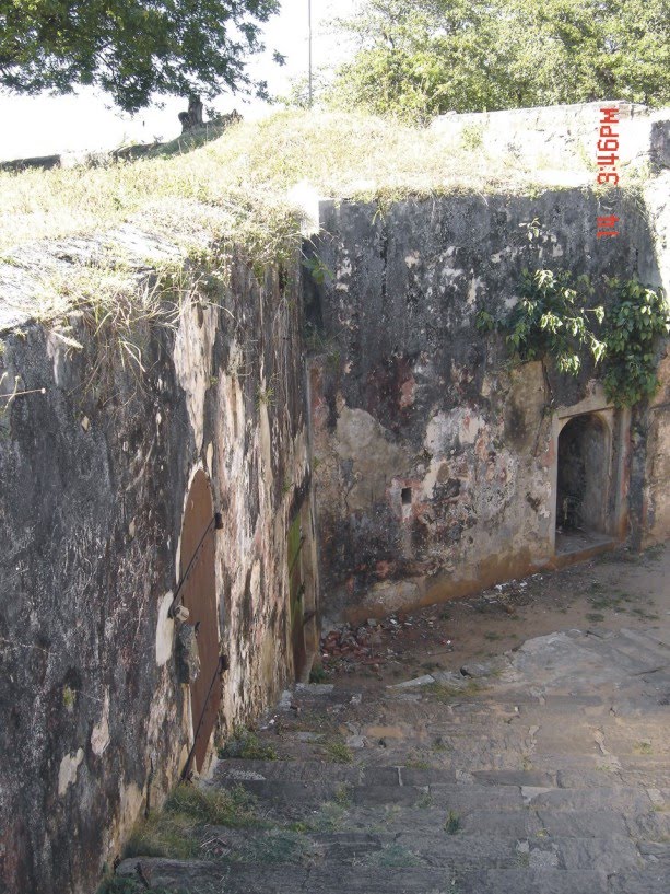 Rooms in the fort Frederick Bastions now in dilapidated condition by Upali Somasiri