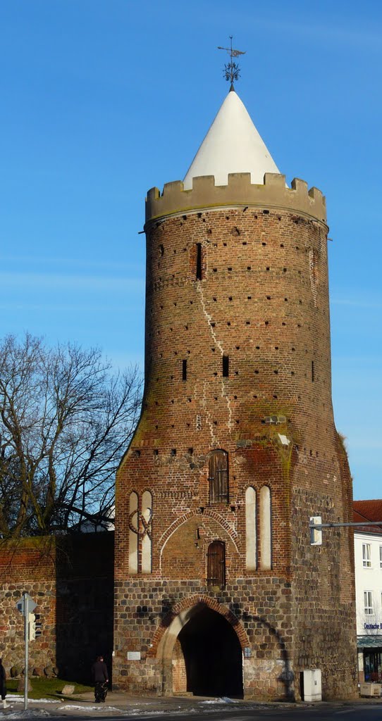 Germany_Brandenburg Country_Uckermark_Prenzlau_Blindower Gate Tower_P1180320.JPG by George Charleston